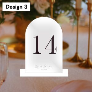 Table Numbers - Classic Style